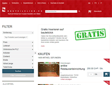 Tablet Screenshot of bauteilclick.ch